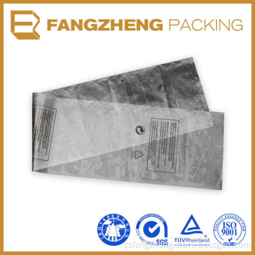 Opaque plastic bags with self-adhesive packing / warning language bags